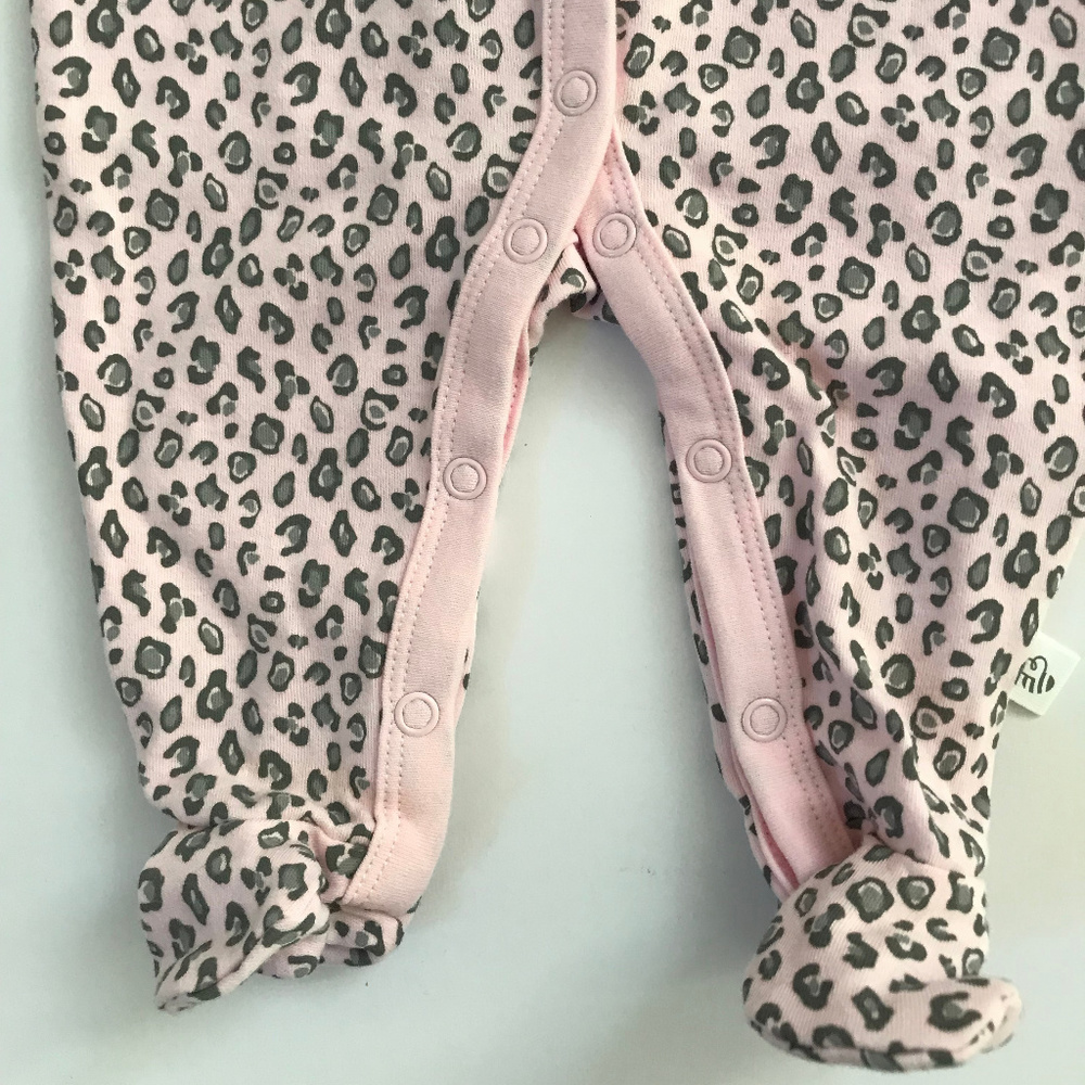 Baby Girl Sleep & Play Pajamas Footie Pink Clothes - Picture 4 of 4
